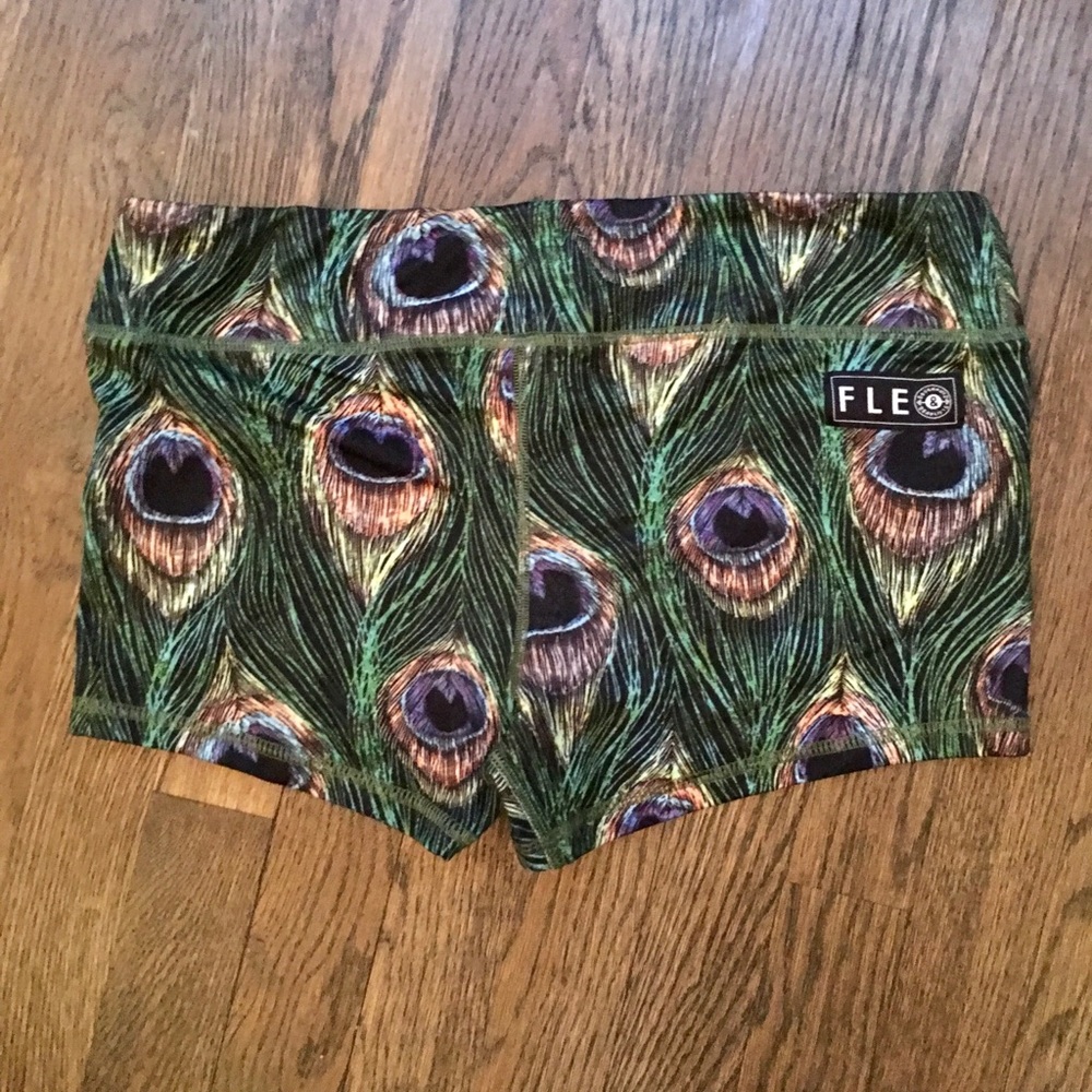 Fleo DNDL original workout shorts, peacock, L